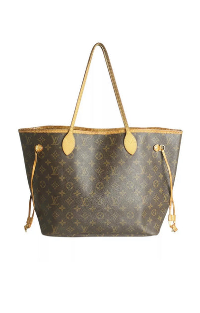 Louis Vuitton Brown Monogram Coated Canvas Neverfull MM Gold