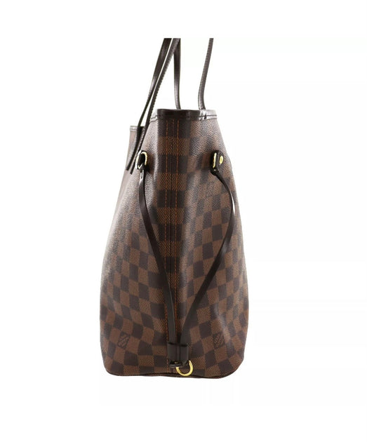 Louis Vuitton Neverfull MM Damier Ebene 2019 in Excellent Condition with Bag,  Pouch, Dustbag, Copy Receipt and Paperbag Harga…