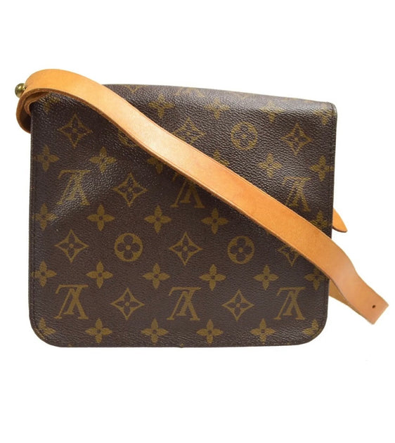 Louis Vuitton Monogram Cartouchiere MM Crossbody Flap Bag 99lv68 at 1stDibs