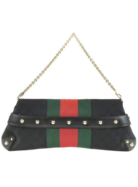 Gucci Black GG Horsebit Pochette Bag – The Closet