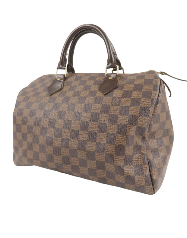 Louis Vuitton Speedy 30 Damier Ebene Satchel Bag