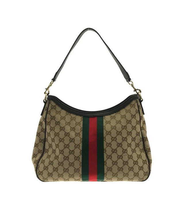 Gucci, Bags, Vintage Gucci Monogram Leather Braided Straps