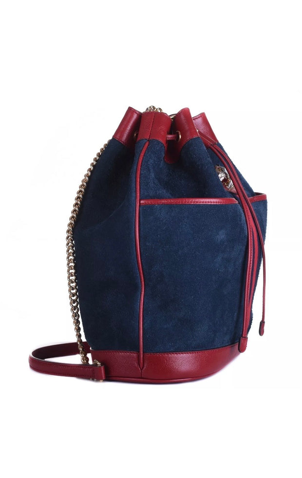 Gucci Rajah Suede Bucket Bag - Sheree & Co. Designer Consignment