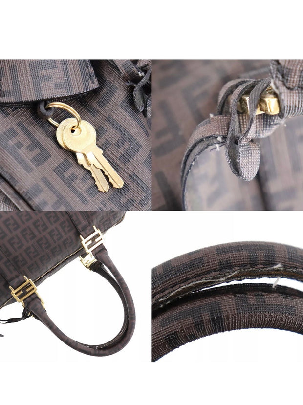 Fendi Neutral By The Way Boston FF Logo Mini Bag, Designer code:  8BS067AL9Q, Luxury Fashion Eshop