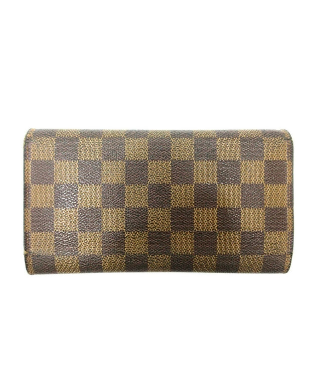 LOUIS VUITTON Damier Ebene Compact Wallet - Preowned luxury