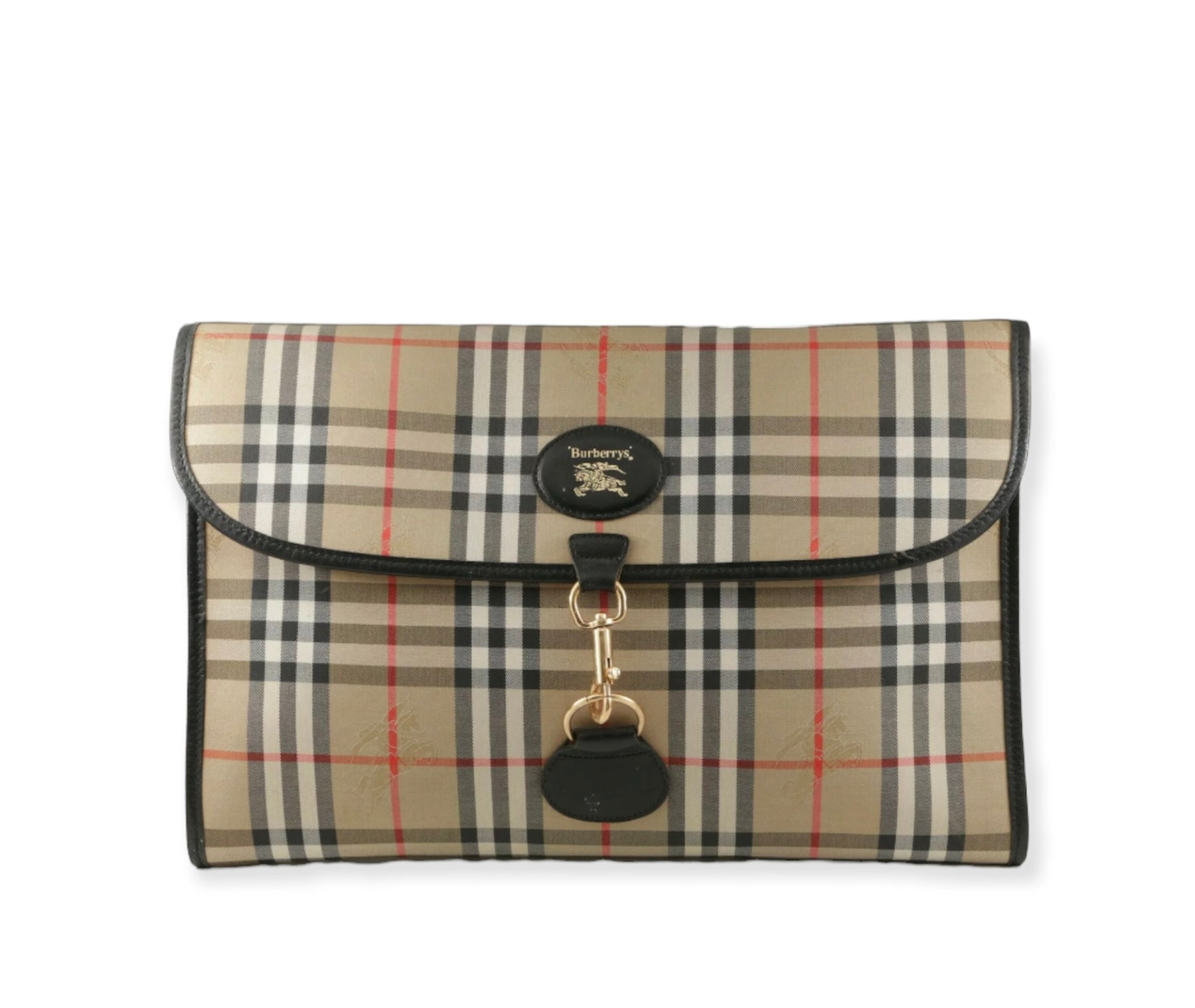 Authentic Burberry Nova Check Pochette Bag, Luxury, Bags & Wallets