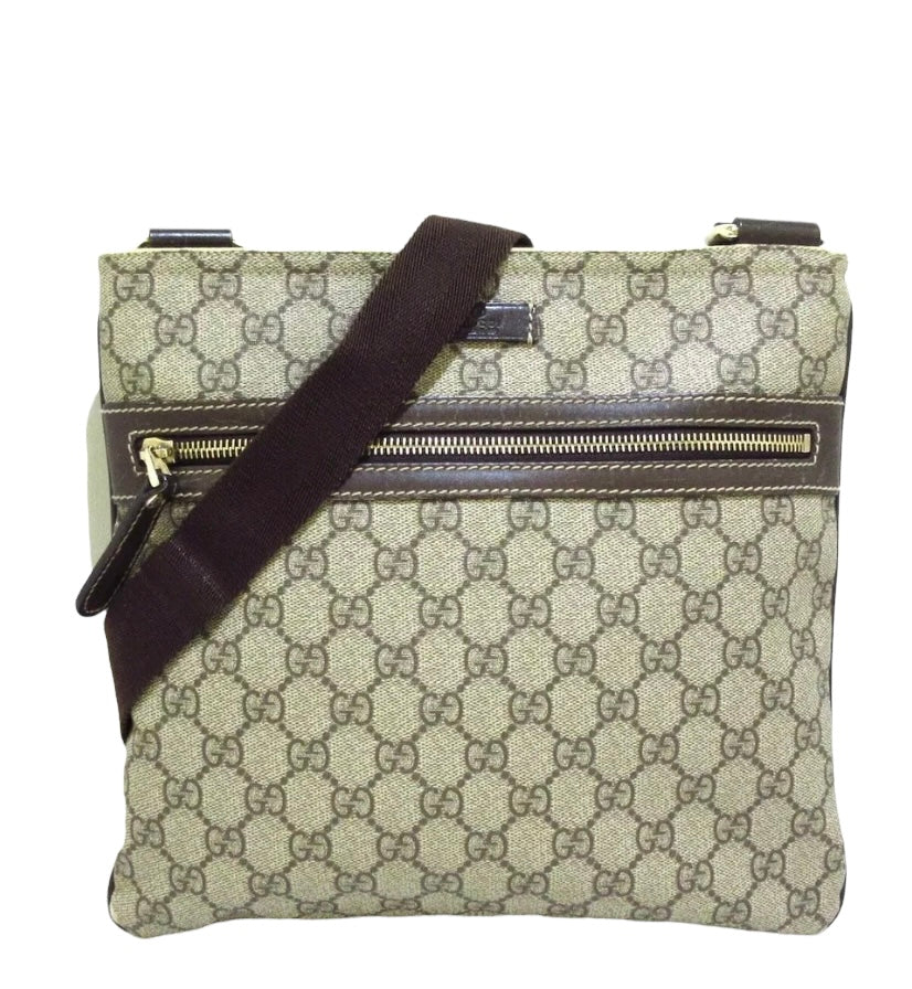 Gucci Crossbody Bag Supreme White Flap Vintage