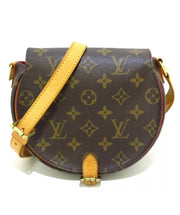 Tambourin vintage linen crossbody bag Louis Vuitton Brown in Linen -  34225083