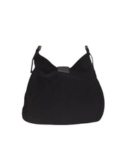Vintage FENDI Black Epi Leather Hobo Bucket Shoulder Bag With 