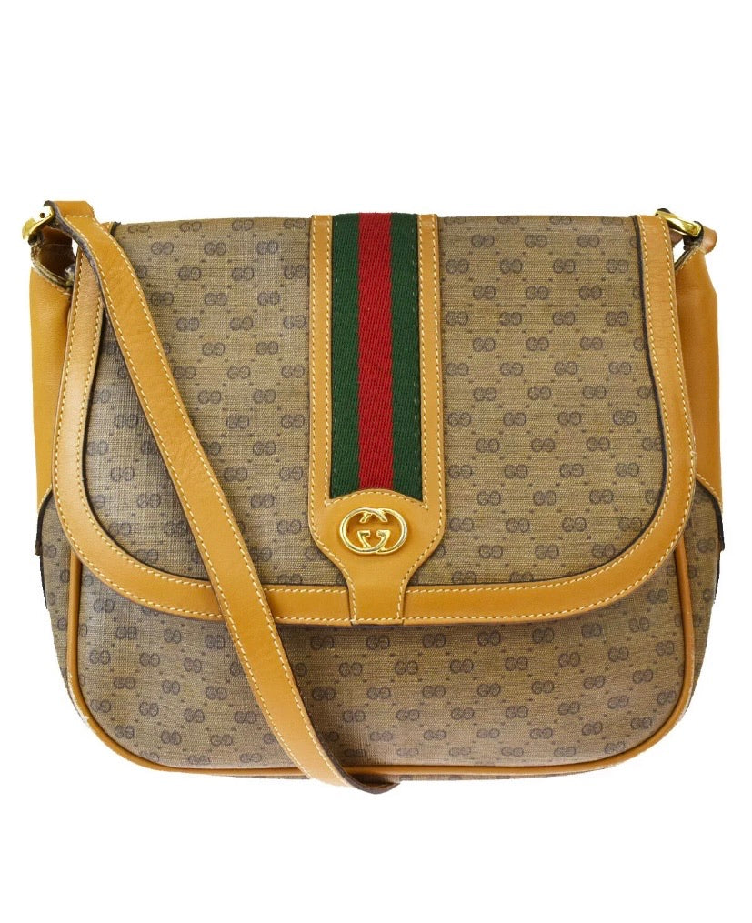 Gucci Vintage Gucci Sherry Line Crossbody Bag