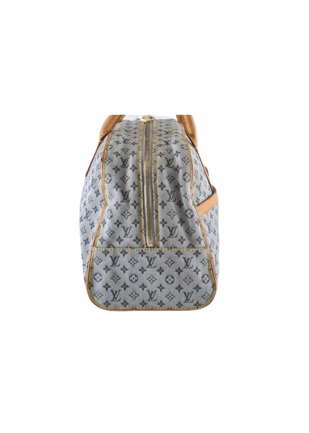 Authentic Louis Vuitton Monogram Mini Marie Shoulder Bag Blue