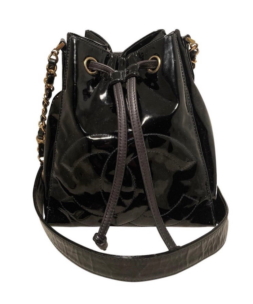 chanel black leather belt bag