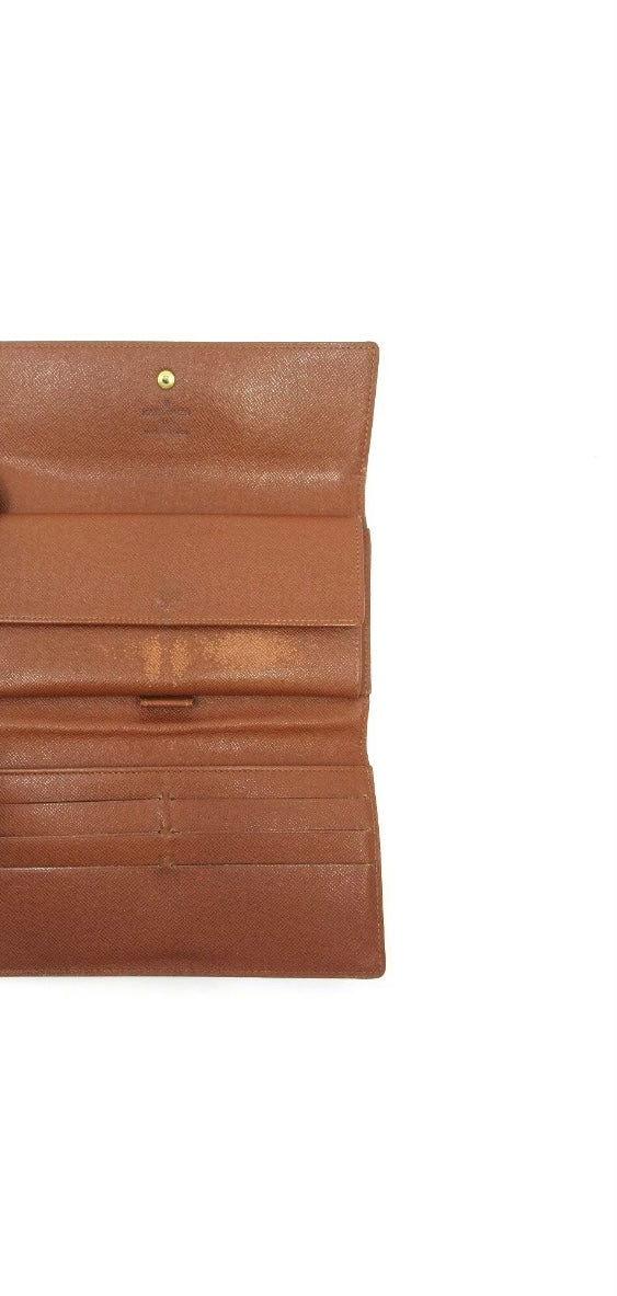 Louis Vuitton tri fold porte tresor International long wallet clutch